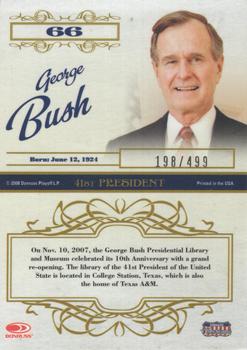 2008 Donruss Americana Celebrity Cuts #66 George Bush Back