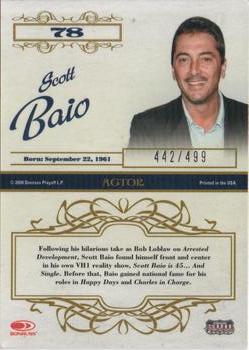 2008 Donruss Americana Celebrity Cuts #78 Scott Baio Back