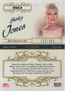 2008 Donruss Americana Celebrity Cuts #80 Shirley Jones Back