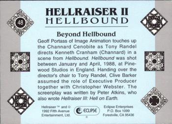 1992 Eclipse Hellraiser #48 Beyond Hellbound Back