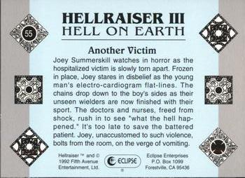 1992 Eclipse Hellraiser #55 Another Victim Back