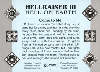 1992 Eclipse Hellraiser #68 Come to Me Back