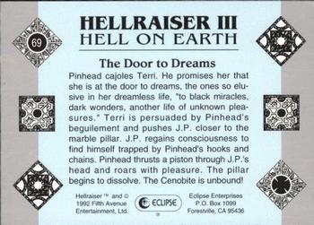 1992 Eclipse Hellraiser #69 The Door to Dreams Back
