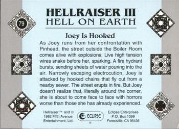 1992 Eclipse Hellraiser #79 Joey Is Hooked Back
