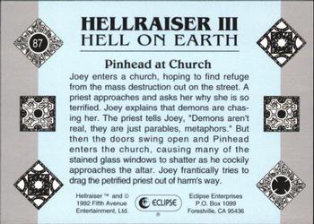 1992 Eclipse Hellraiser #87 Pinhead at Church Back
