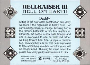 1992 Eclipse Hellraiser #96 Daddy Back