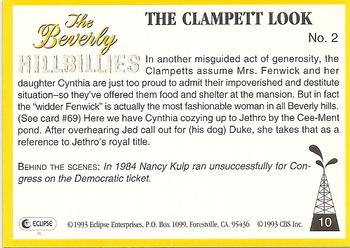 1993 Eclipse Beverly Hillbillies #10 The Clampett Look - No. 2 Back