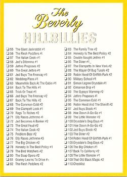 1993 Eclipse Beverly Hillbillies #110 The Beverly Hillbillies Checklist Front