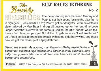 1993 Eclipse Beverly Hillbillies #13 Elly Races Jethrene - No. 2 Back