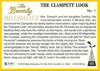 1993 Eclipse Beverly Hillbillies #69 The Clampett Look - No. 1 Back