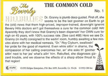 1993 Eclipse Beverly Hillbillies #95 The Common Cold - No. 1 Back