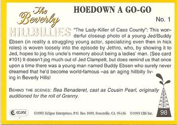 1993 Eclipse Beverly Hillbillies #98 Hoedown A Go-Go - No. 1 Back