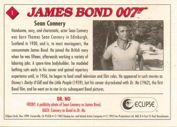 1993 Eclipse James Bond Series 1 #1 Sean Connery Back