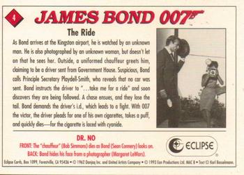 1993 Eclipse James Bond Series 1 #4 The Ride Back