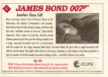 1993 Eclipse James Bond Series 1 #8 Another Close Call Back