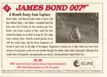 1993 Eclipse James Bond Series 1 #13 A Breath Away from Capture Back