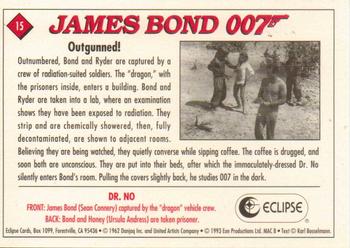 1993 Eclipse James Bond Series 1 #15 Outgunned! Back