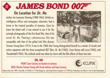 1993 Eclipse James Bond Series 1 #22 On Location for Dr. No Back