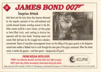 1993 Eclipse James Bond Series 1 #34 Surprise Attack Back