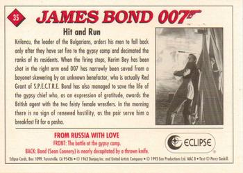 1993 Eclipse James Bond Series 1 #35 Hit and Run Back