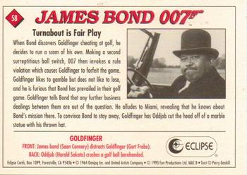 1993 Eclipse James Bond Series 1 #58 Turnabout is Fair Play Back