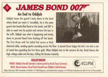 1993 Eclipse James Bond Series 1 #72 An End to Oddjob Back