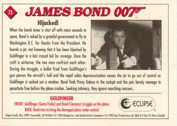1993 Eclipse James Bond Series 1 #73 Hijacked! Back