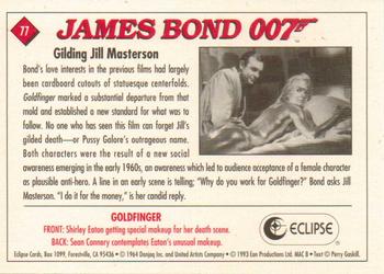 1993 Eclipse James Bond Series 1 #77 Gilding Jill Masterson Back