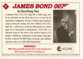 1993 Eclipse James Bond Series 1 #82 An Electrifying Time Back