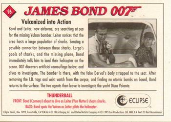 1993 Eclipse James Bond Series 1 #96 Vulcanized into Action Back