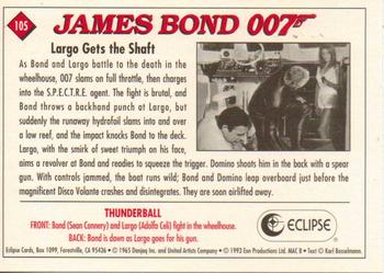 1993 Eclipse James Bond Series 1 #105 Largo Gets the Shaft Back