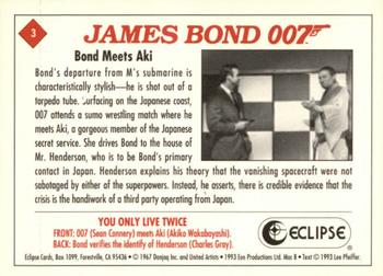 1993 Eclipse James Bond Series 2 #3 Bond Meets Aki Back