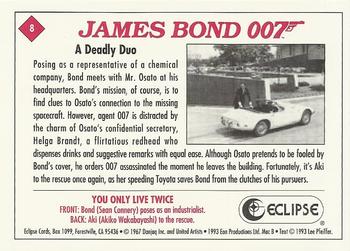 1993 Eclipse James Bond Series 2 #8 A Deadly Duo Back