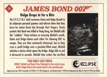 1993 Eclipse James Bond Series 2 #16 Helga Drops in for a Bite Back
