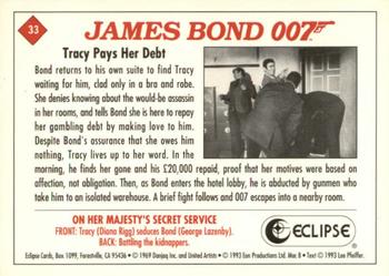 1993 Eclipse James Bond Series 2 #33 Tracy Pays Her Debt Back