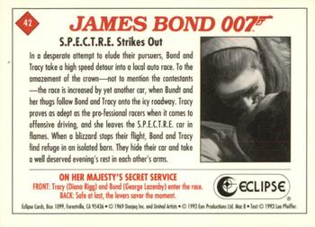 1993 Eclipse James Bond Series 2 #42 S.P.E.C.T.R.E. Strikes Out Back
