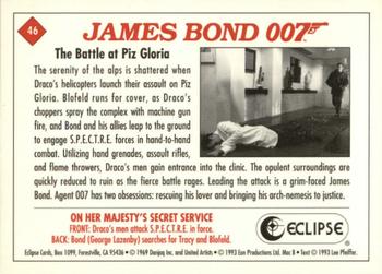 1993 Eclipse James Bond Series 2 #46 The Battle at Piz Gloria Back