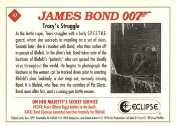 1993 Eclipse James Bond Series 2 #47 Tracy's Struggle Back