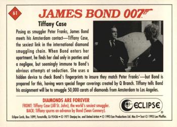 1993 Eclipse James Bond Series 2 #61 Tiffany Case Back