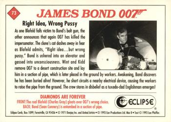 1993 Eclipse James Bond Series 2 #73 Right Idea, Wrong Pussy Back