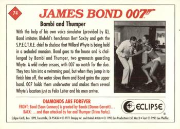 1993 Eclipse James Bond Series 2 #74 Bambi and Thumper Back