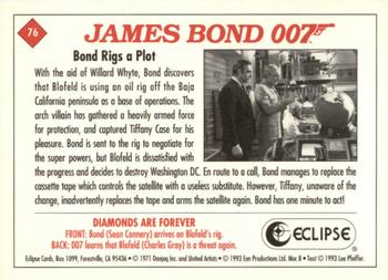 1993 Eclipse James Bond Series 2 #76 Bond Rigs a Plot Back