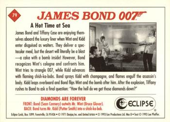 1993 Eclipse James Bond Series 2 #79 A Hot Time at Sea Back