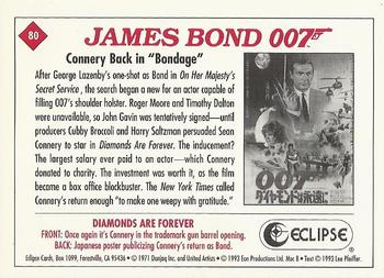 1993 Eclipse James Bond Series 2 #80 Connery Back in 