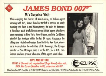 1993 Eclipse James Bond Series 2 #84 M. Surprise Visit Back