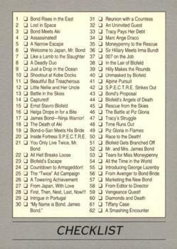 1993 Eclipse James Bond Series 2 #110 Checklist Front