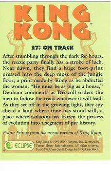 1993 Eclipse King Kong Movie #27 On Track Back