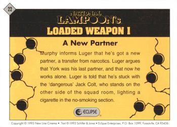 1993 Eclipse Loaded Weapon 1 #22 A New Partner Back