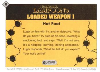 1993 Eclipse Loaded Weapon 1 #48 Hot Foot Back