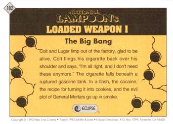 1993 Eclipse Loaded Weapon 1 #102 The Big Bang Back